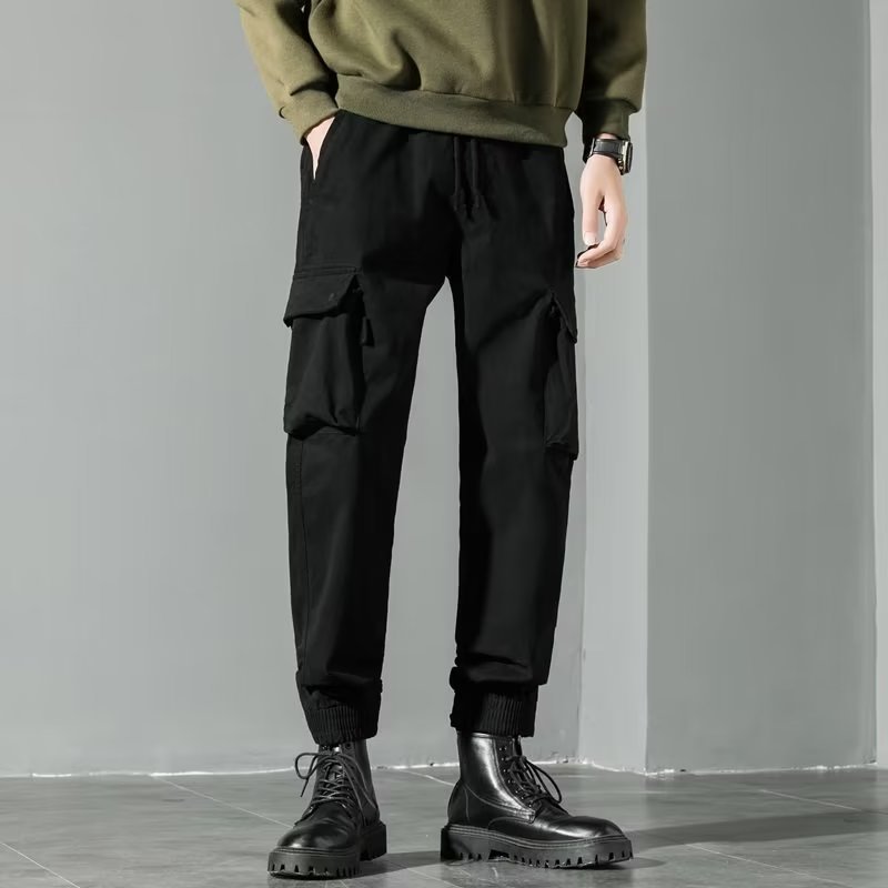 Military Style Loose Casual Jogger Pants Men's