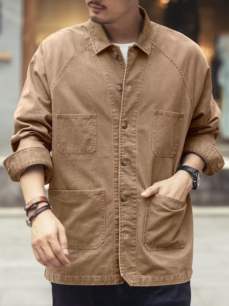 Versatile Casual Denim Jacket For Men