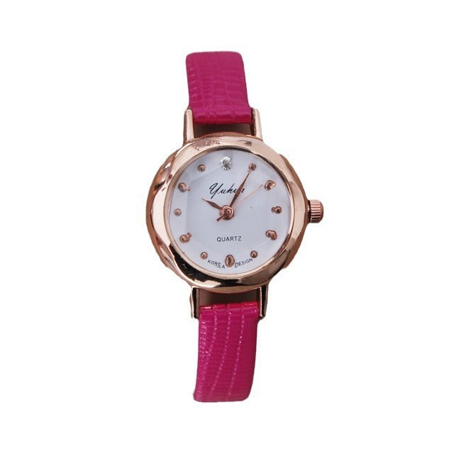 Simple Elegant Student Thin Strap Small Mori Style Women's Watch