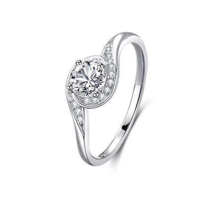 S925 Silver Classic Micro-inlaid Diamond Ring