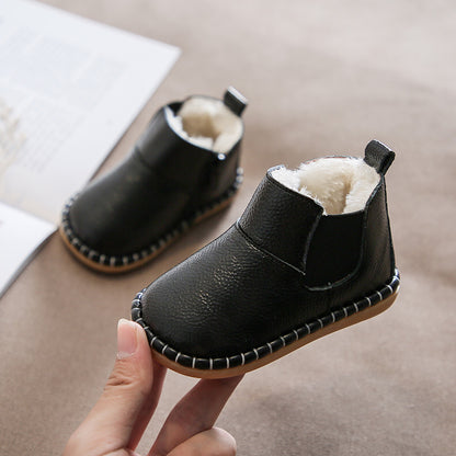 Winter Leather Baby Cotton Shoes Soft Sole