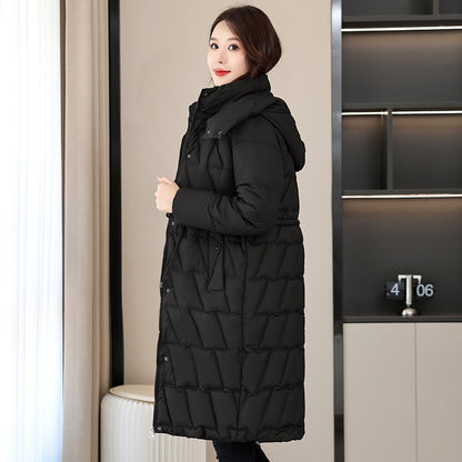 Mid-length Slim Fit Plus Size Cotton-padded Coat For Women Winter New