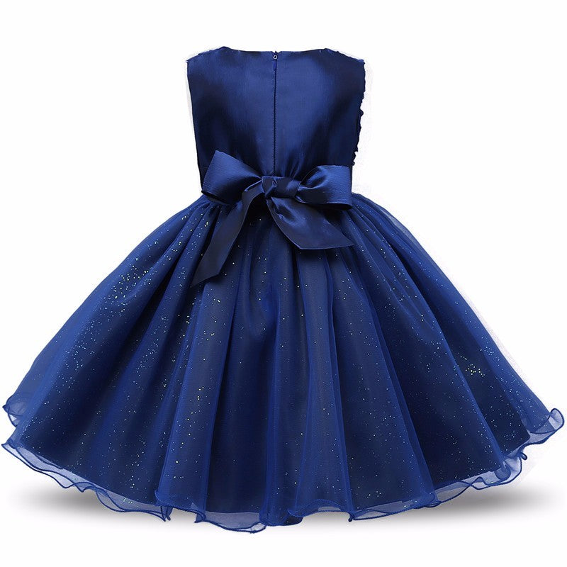 Prinzessin Blumenmädchen Kleid Sommer Tutu Hochzeit Geburtstag Party Kleider