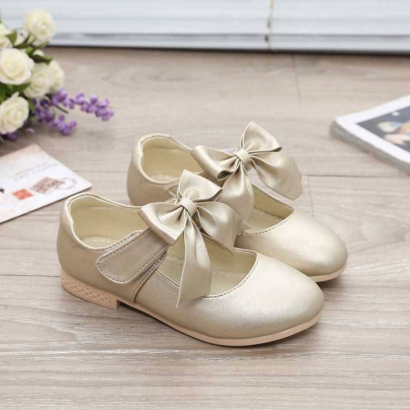 Mädchen Schuhe Weiß Leder Schuhe Bowknot Mädchen Kinder Prinzessin Schuhe