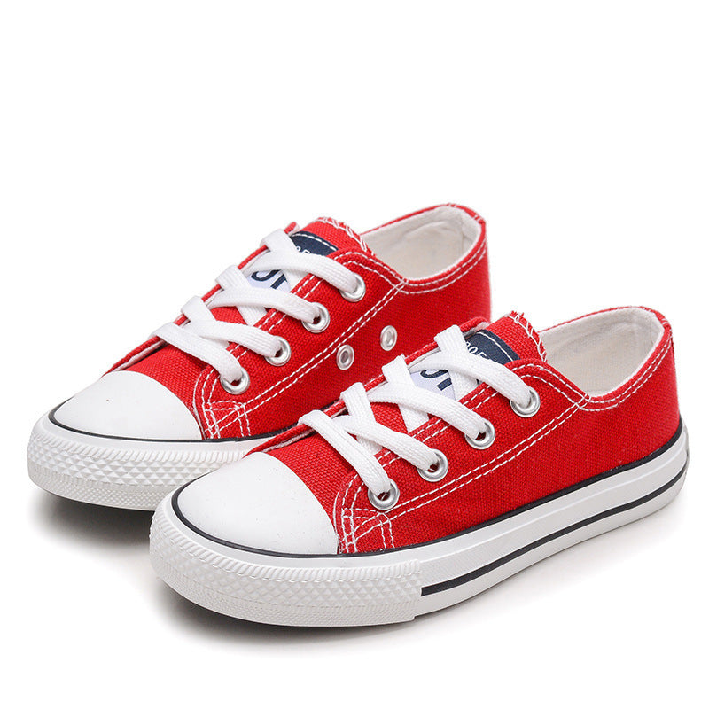 Lace-Up White Shoes For Boys And Girls