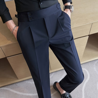 High-grade Casual Suit Slim-fit Ankle-length Pants