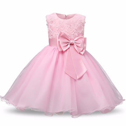 Prinzessin Blumenmädchen Kleid Sommer Tutu Hochzeit Geburtstag Party Kleider