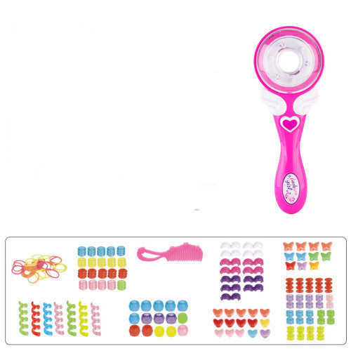 Girls Electric Automatic Hair Braid DIY Stylish Braiding Hairstyle Tool Twist Braider Machine Weave Roller Pretend Kids Toys