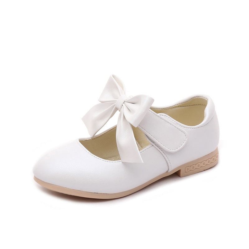 Mädchen Schuhe Weiß Leder Schuhe Bowknot Mädchen Kinder Prinzessin Schuhe