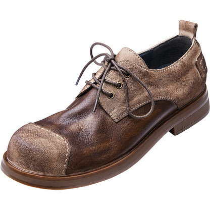 Autumn British Style Handmade Genuine Leather Men's Shoes