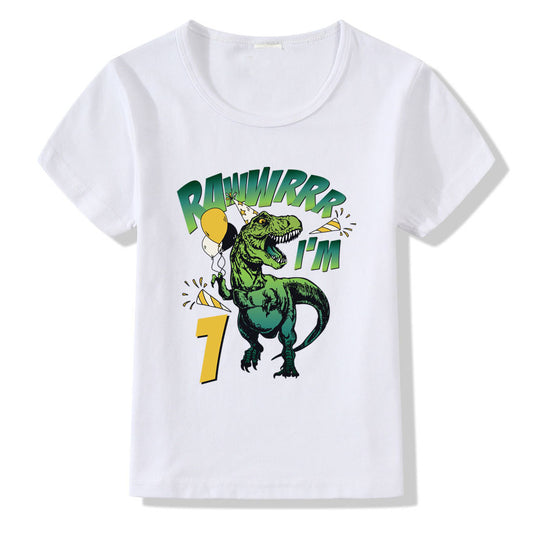 Children's T-shirt Numbers 1-9 Birthday T-shirt