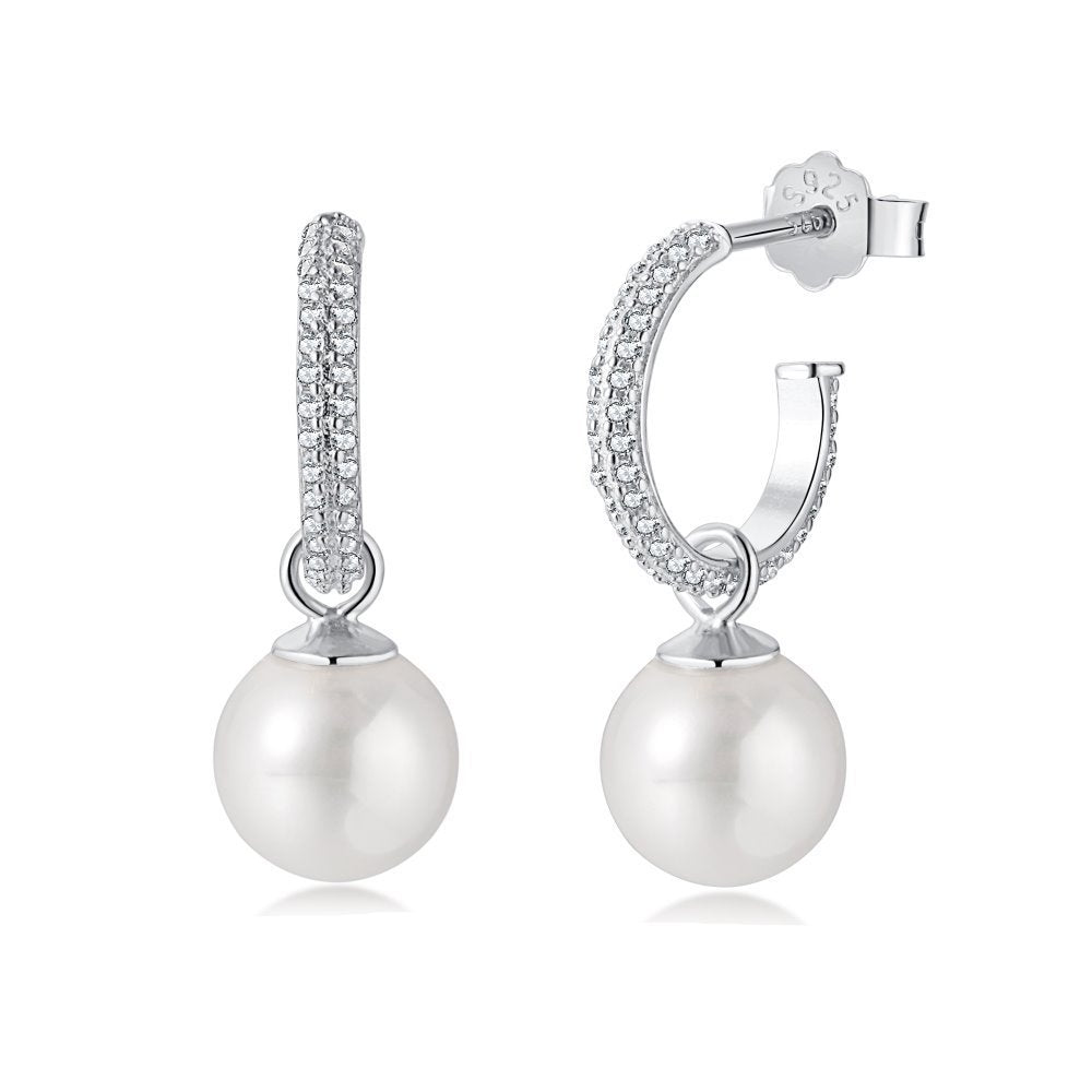 Korean Style Ins Sterling Silver Special Interest Light Luxury Pearl Earrings