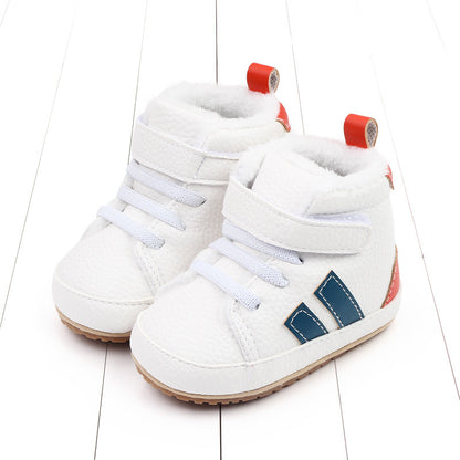 Sports Soft-sole Cotton Shoes High-top Baby Shoes Baby's Shoes