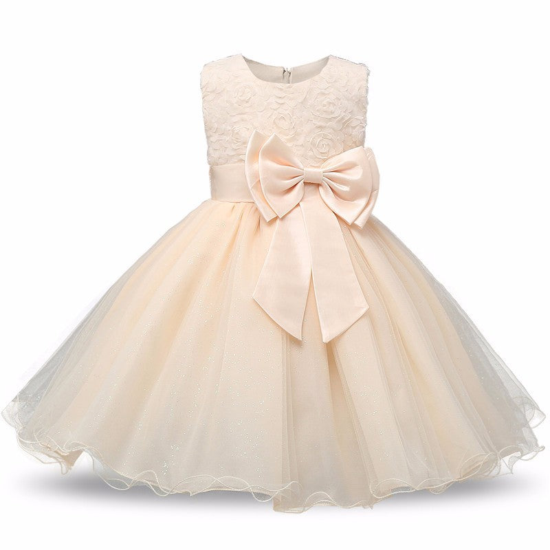 Prinzessin Blumenmädchen Kleid Sommer Tutu Hochzeit Geburtstag Party Kleider