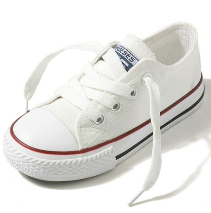 Canvas Shoes Non-slip Casual Shoes Student Parent-child Shoes New Baby Shoes White Shoes