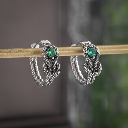 Retro Snake Earrings Men's Fashion