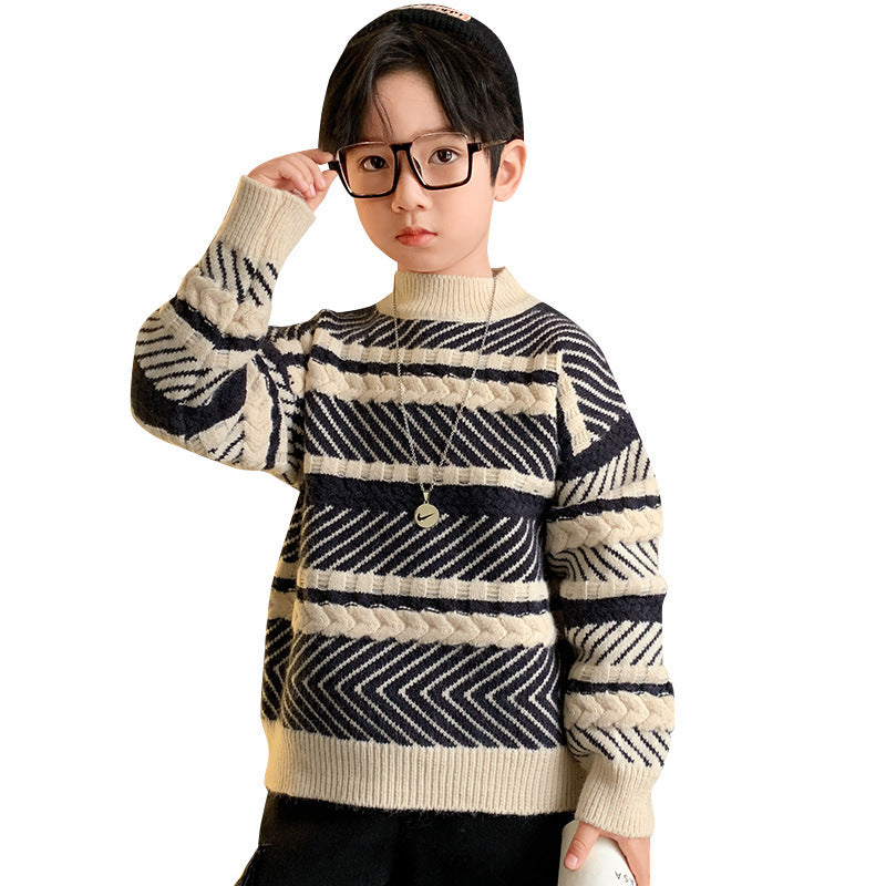 Hot Sale New Style Western Sweater For Boys Hedging Winter Clothes