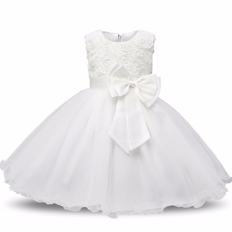 Prinzessin Blumenmädchen Kleid Sommer Tutu Hochzeit Geburtstag Party Kleider