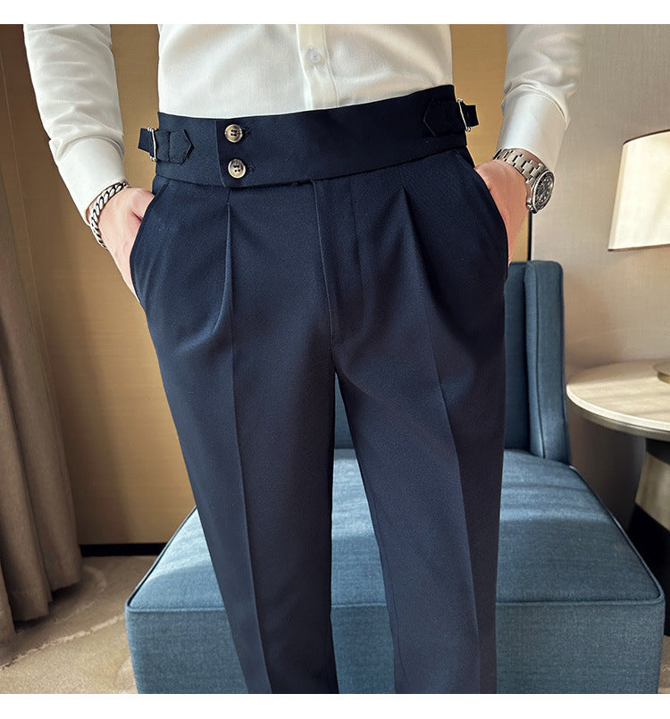 High-grade Casual Suit Slim-fit Ankle-length Pants