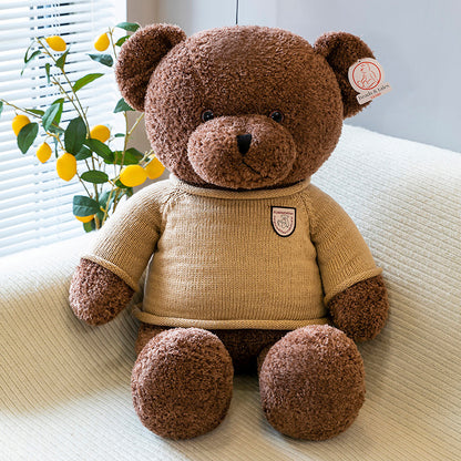 Sweater Teddy Bear Doll Plush Pillow