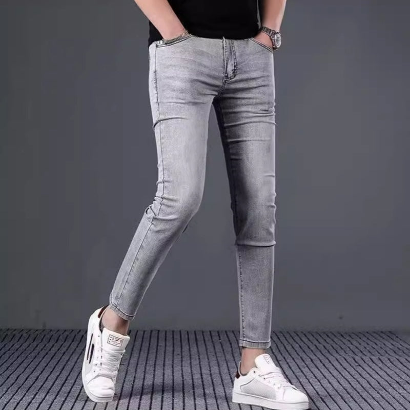 Stretch Slim Fit Elastische Knöchellange Hose Röhrenhose Frühlings- und Sommerjeans