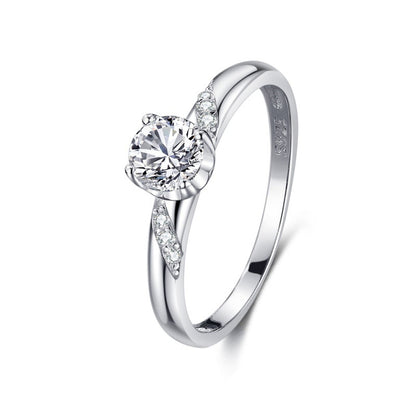 S925 Silver Classic Micro-inlaid Diamond Ring