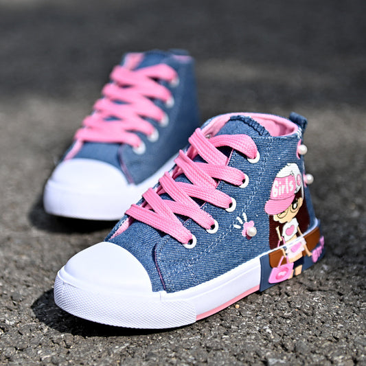 Kinderschuhe Canvas Mädchen Sneakers