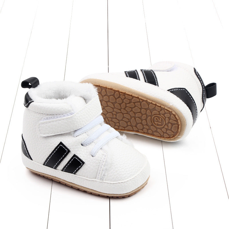 Sports Soft-sole Cotton Shoes High-top Baby Shoes Baby's Shoes