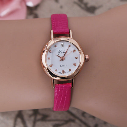 Simple Elegant Student Thin Strap Small Mori Style Women's Watch