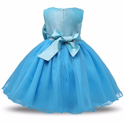 Prinzessin Blumenmädchen Kleid Sommer Tutu Hochzeit Geburtstag Party Kleider