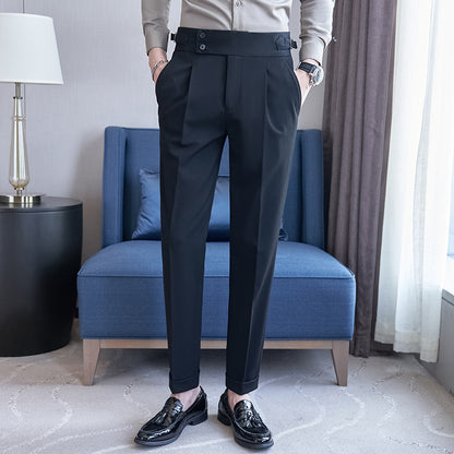 High-grade Casual Suit Slim-fit Ankle-length Pants