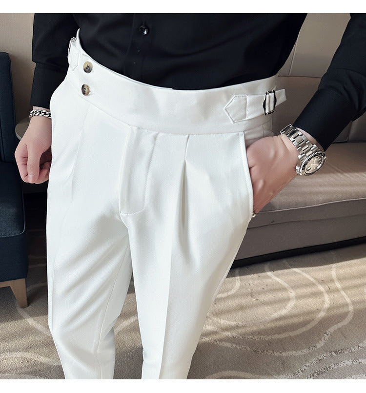 High-grade Casual Suit Slim-fit Ankle-length Pants