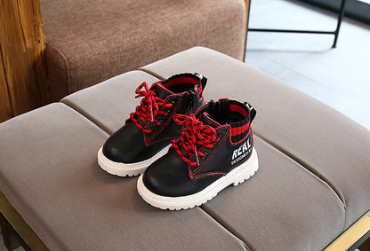 New Product Kids Fashion Cotton Martin Boots Warm Side Zipper