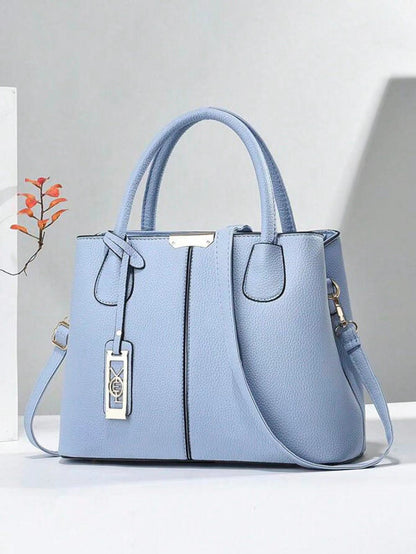 One-shoulder Crossbody Iron Pendant Decorative Large Capacity Handbag