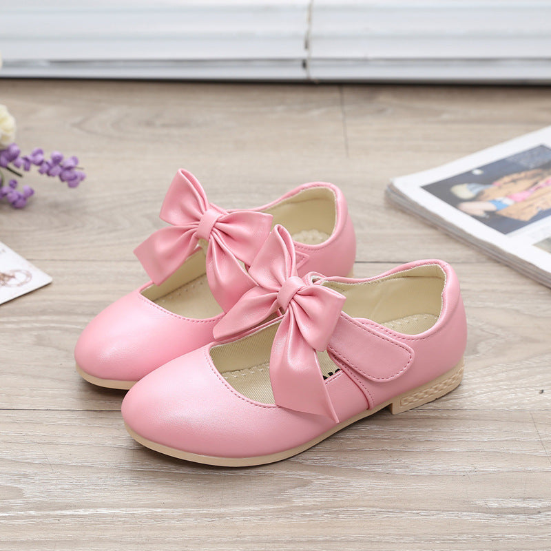 Mädchen Schuhe Weiß Leder Schuhe Bowknot Mädchen Kinder Prinzessin Schuhe