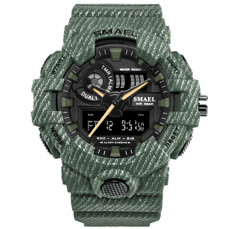 Shockproof Military Men's Fashion Waterproof Chronograph Luminous Electronic Watch