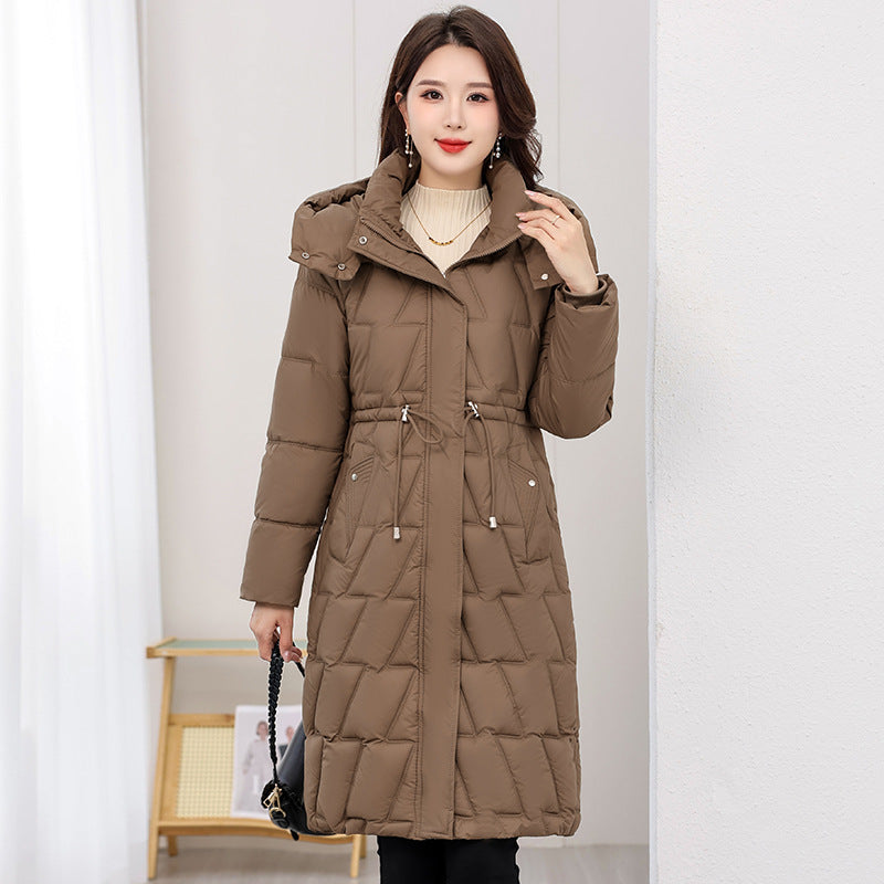 Mid-length Slim Fit Plus Size Cotton-padded Coat For Women Winter New