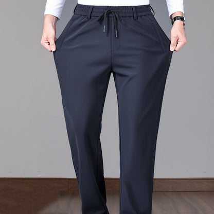 Business Men's Pants Autumn And Winter Elastic Waist Straight