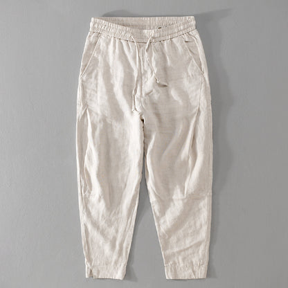 Summer Menswear Loose Linen Pants