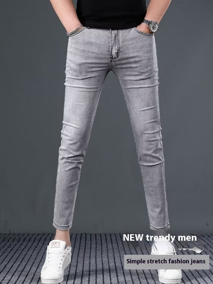 Stretch Slim Fit Elastische Knöchellange Hose Röhrenhose Frühlings- und Sommerjeans