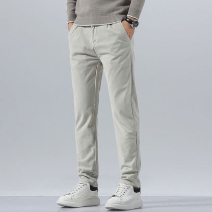 Corduroy Men's Casual Pants Straight Slim Fit