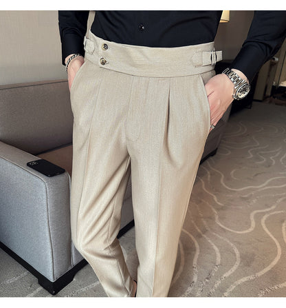 High-grade Casual Suit Slim-fit Ankle-length Pants