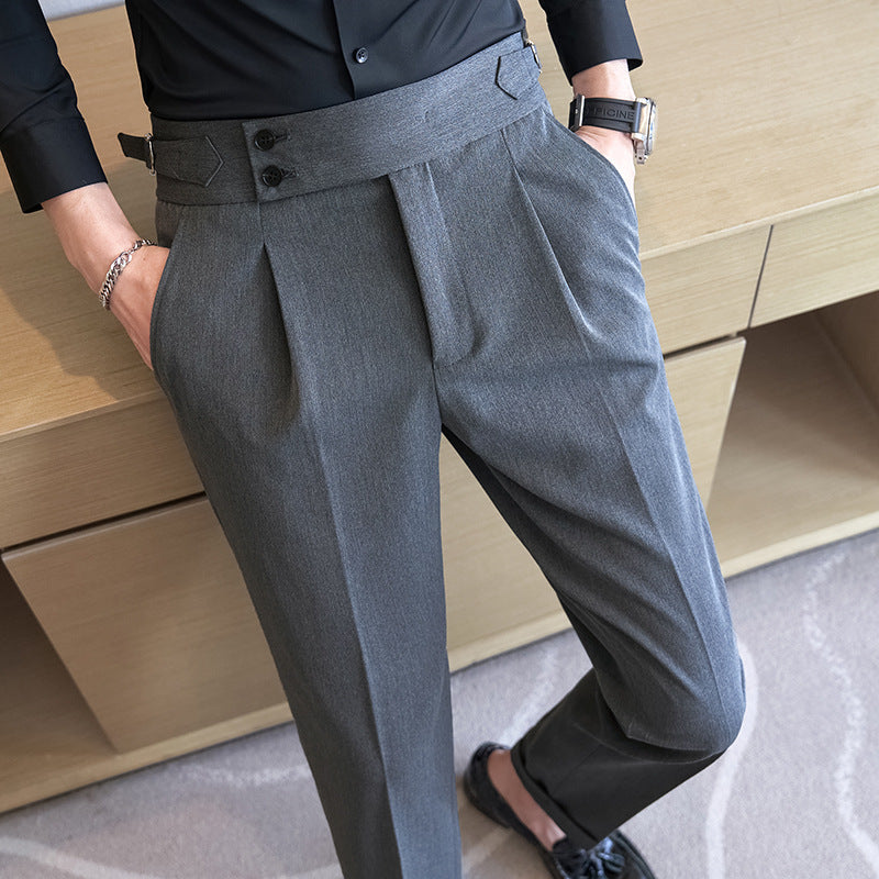 High-grade Casual Suit Slim-fit Ankle-length Pants