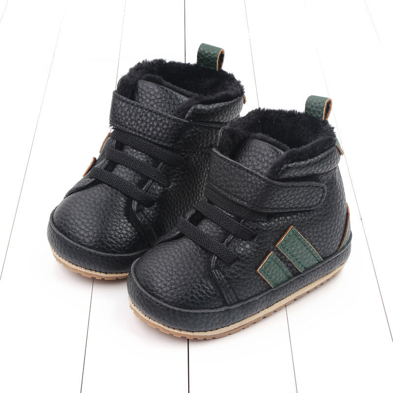 Sports Soft-sole Cotton Shoes High-top Baby Shoes Baby's Shoes