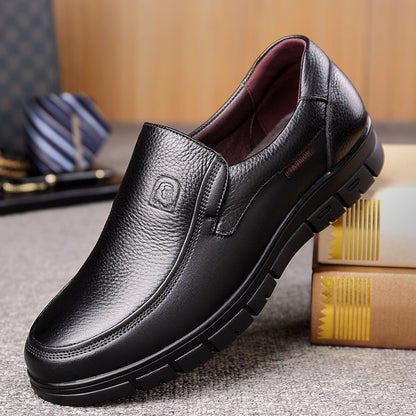 Men's Simplicity All-match Business Leather Soft Bottom Shoes