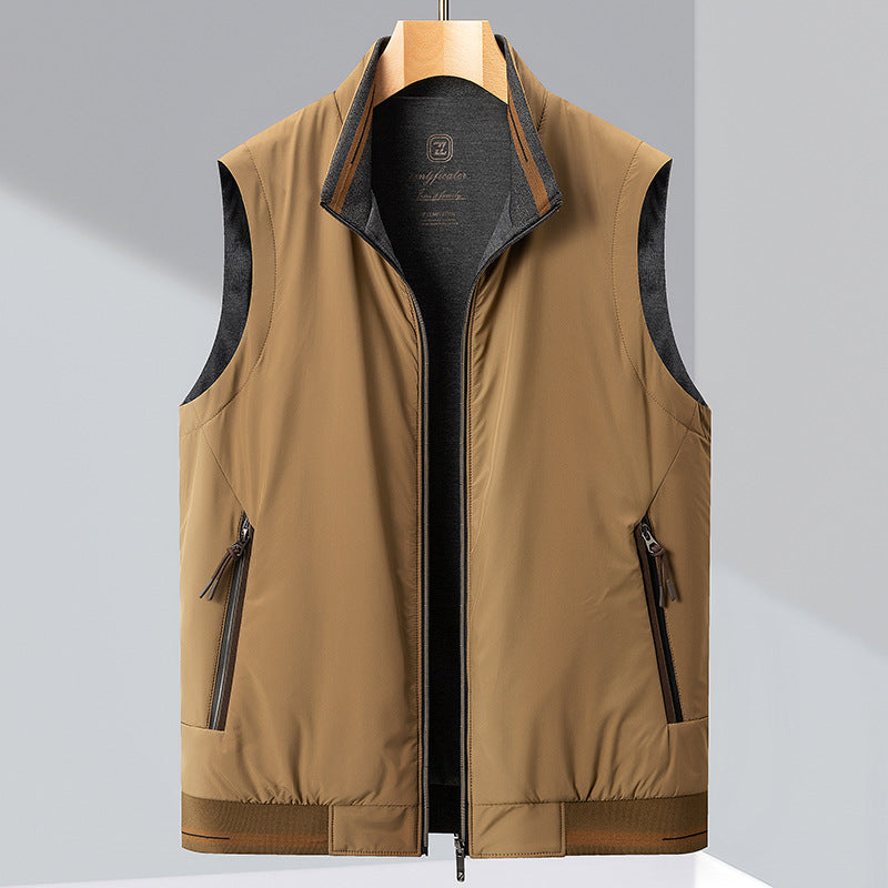 Coat Vest Casual Men's Double-sided Sleeveless Top