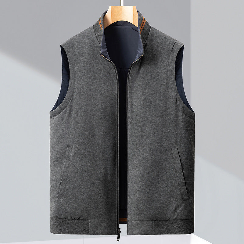 Coat Vest Casual Men's Double-sided Sleeveless Top