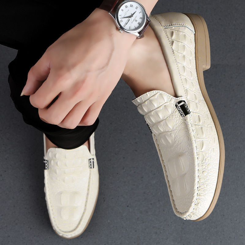 Cowhide Gommino Breathable Fashion Casual Shoes Men