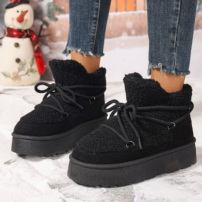 Female Height Increasing Casual Warm Short Boots