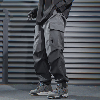 Loose Leisure Workwear Large Pocket Trousers